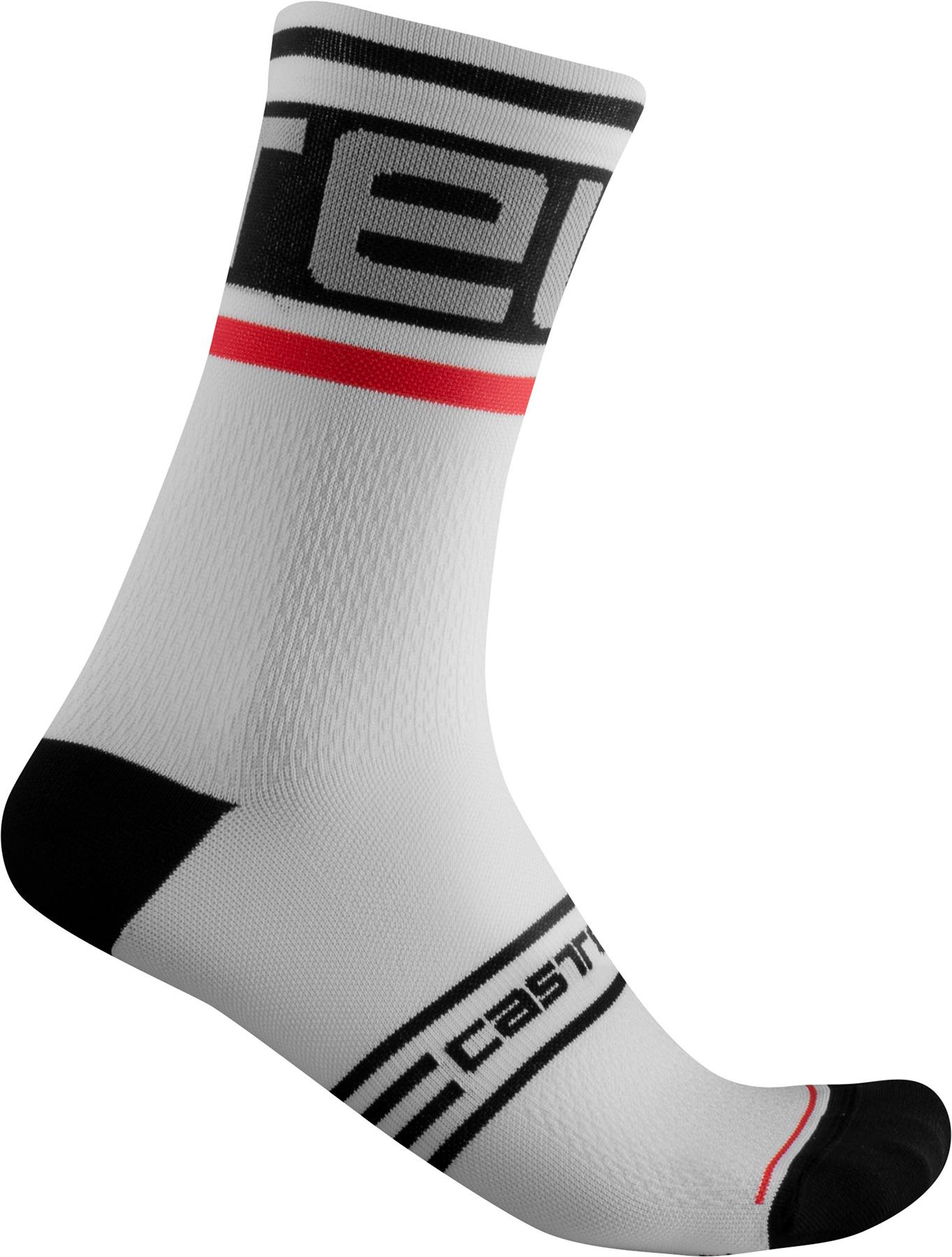 Castelli Prologo 15 Cycling Socks - Black/white