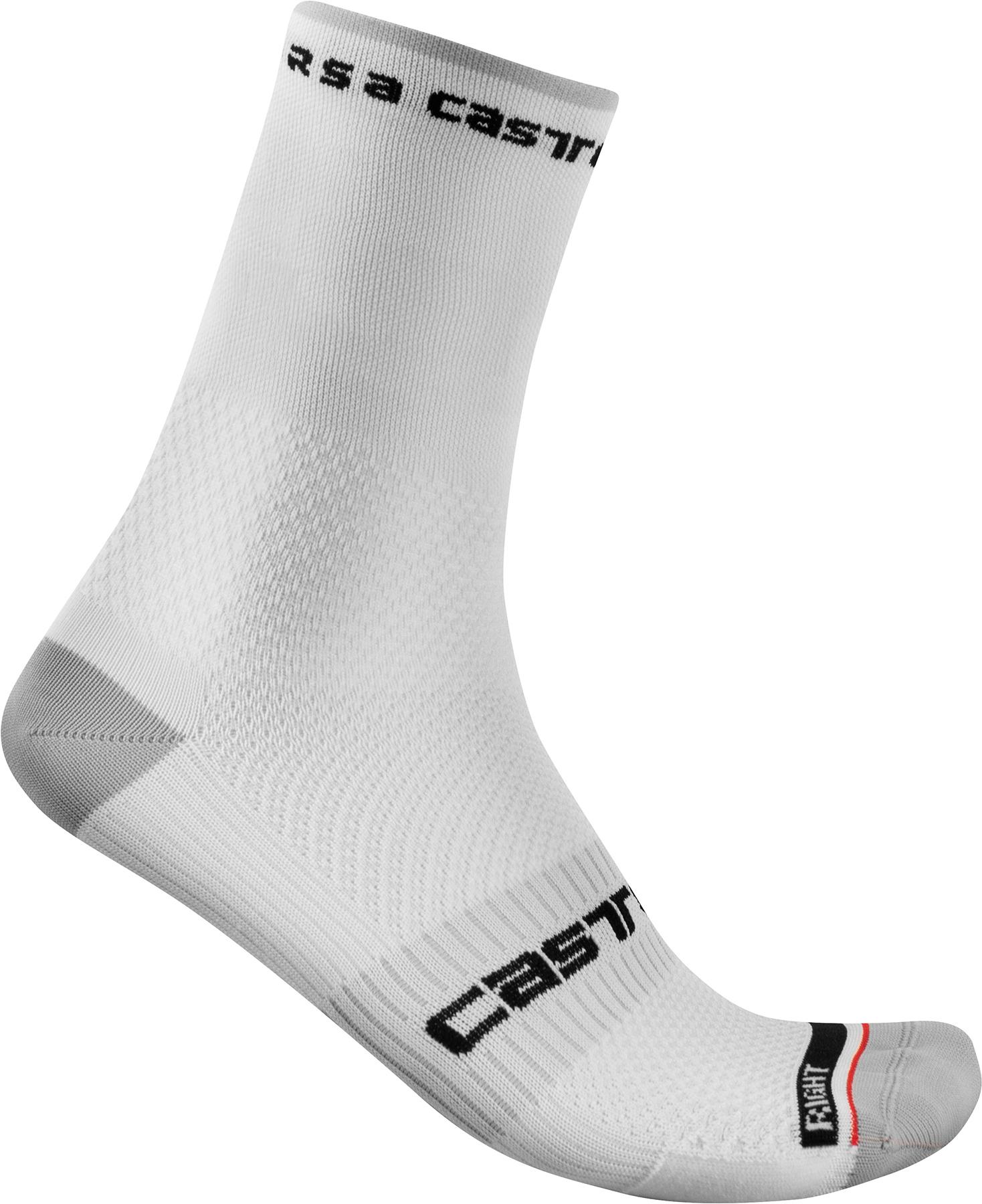 Castelli Rosso Corsa Pro 15 Cycling Socks - White