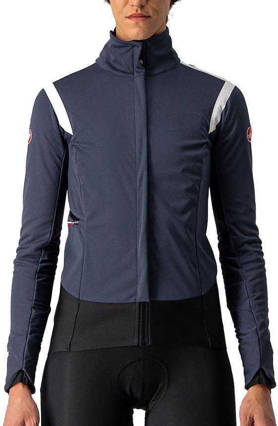 Castelli Womens Alpha Ros 2 Jacket - Dark Steel Blue/soft Pink