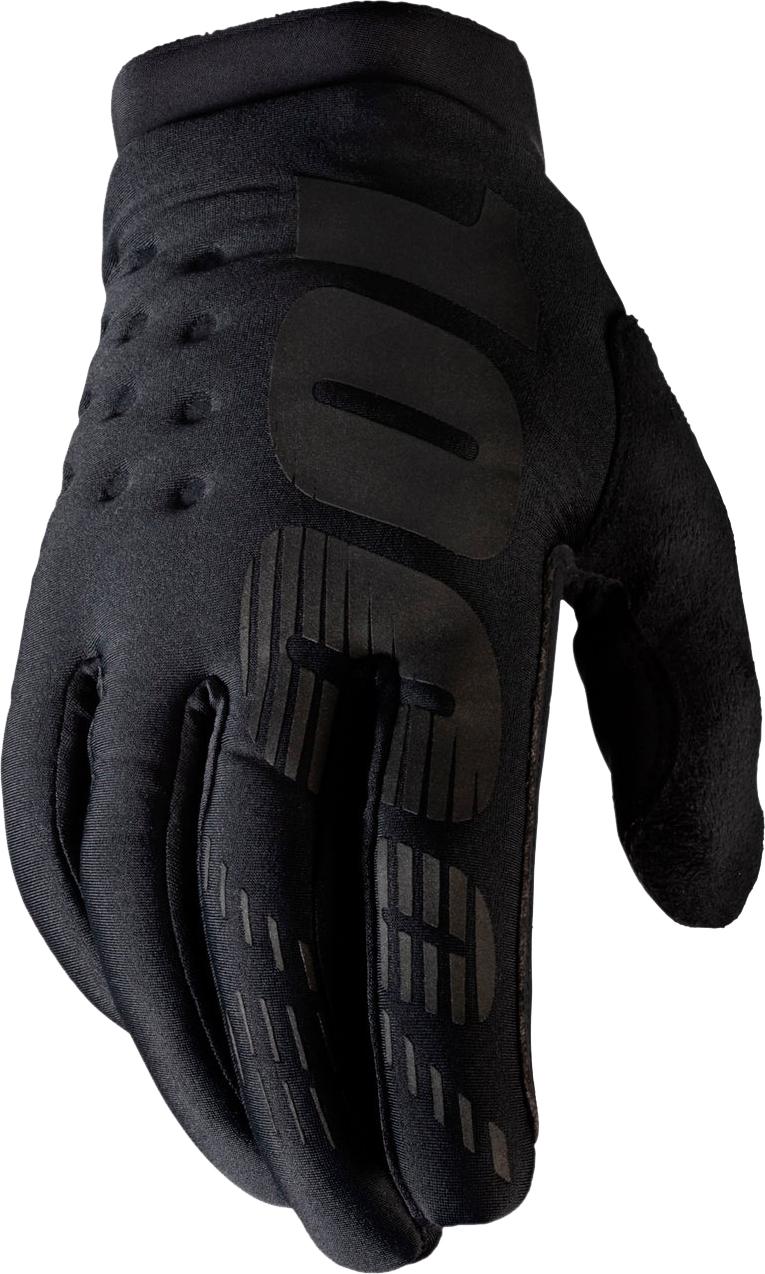 100% Brisker Gloves - Black/grey