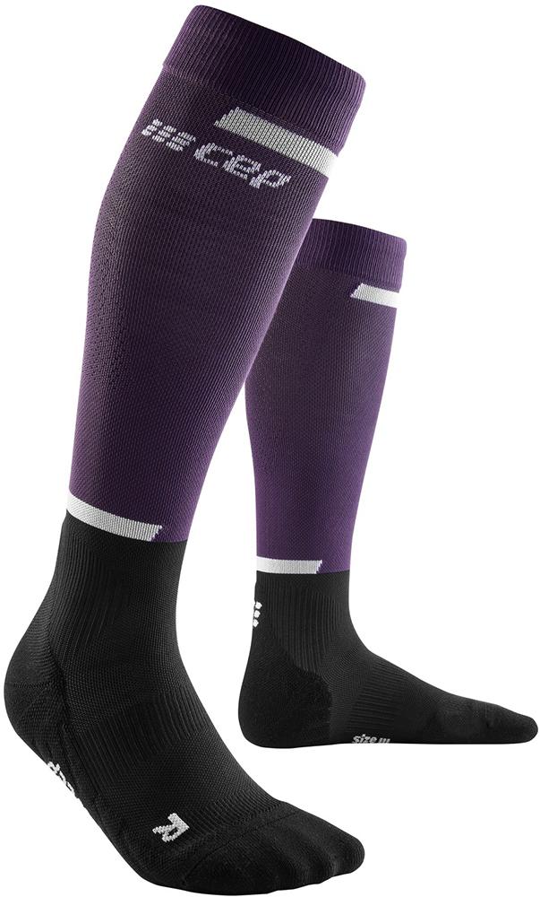 Cep Womens Run Compression Tall Socks - Violet/black