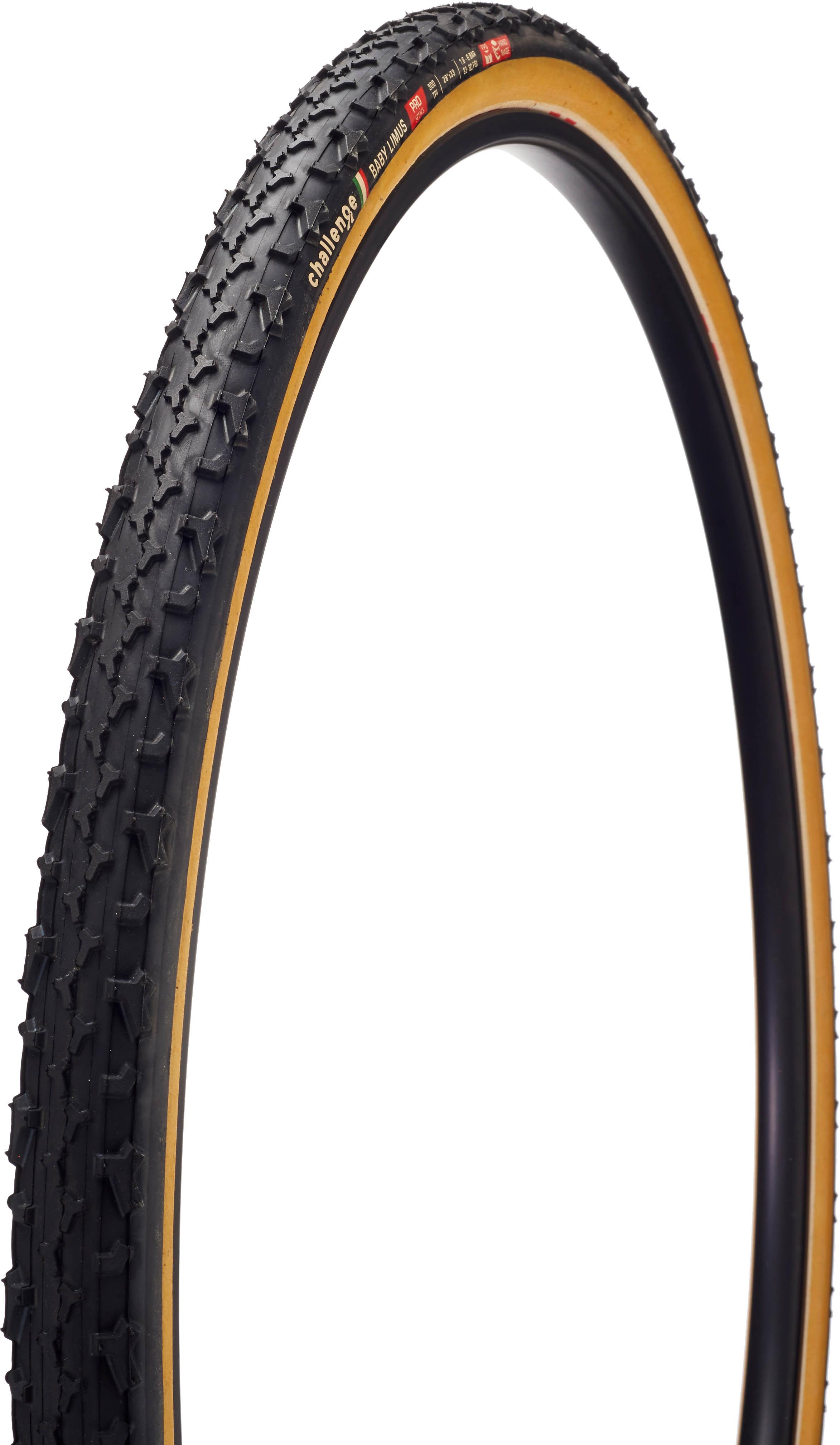 Challenge Baby Limus 33 Open Clincher Cyclocross Tyre - Black/tan Wall