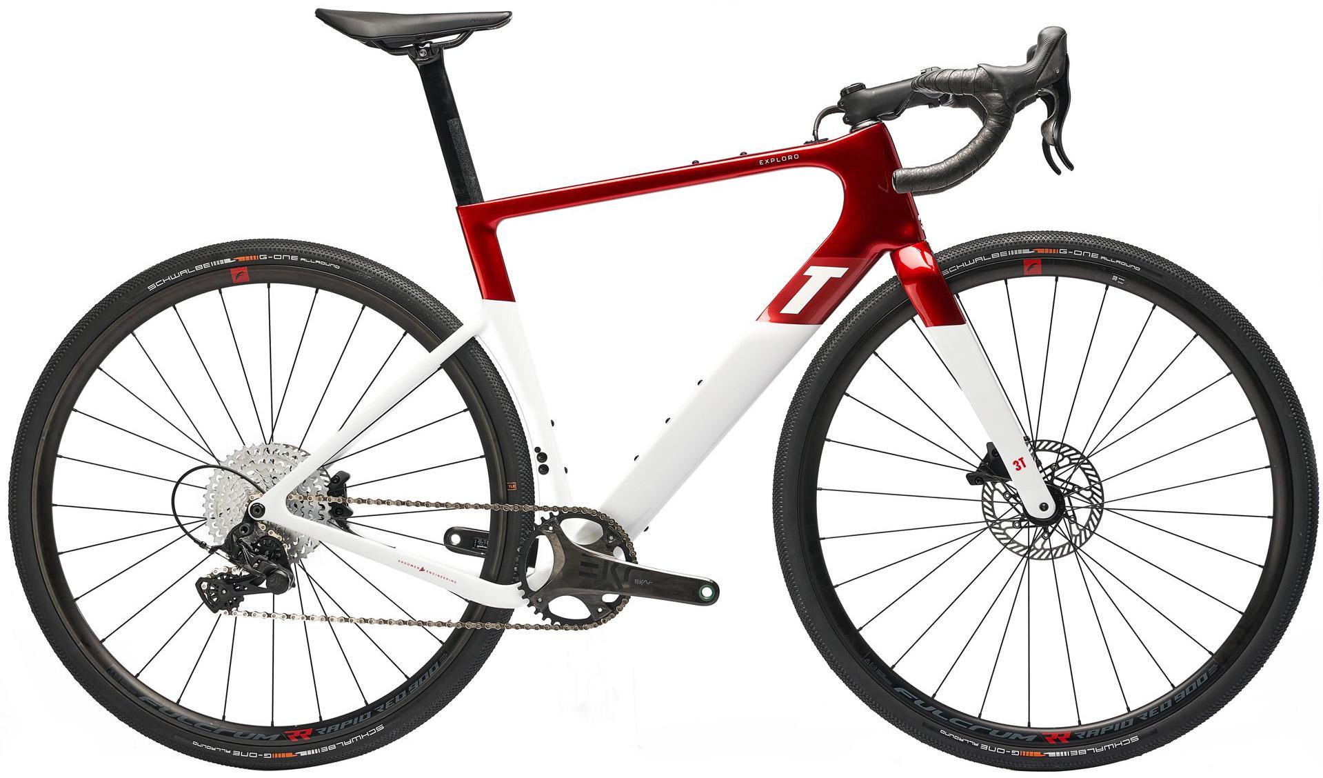 3t Exploro Race Ekar Gravel Bike (2022) - Red/white
