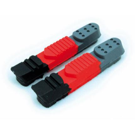 Clarks Road Inserts For Shimano Brake Systems - Black/red