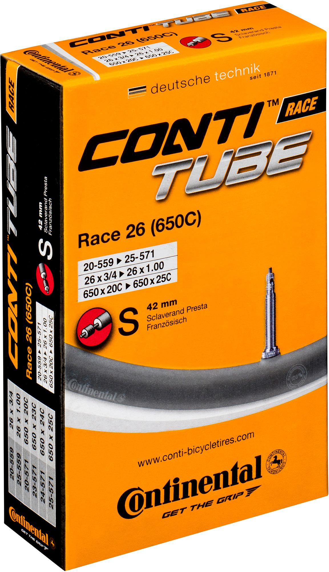 Continental 650c Quality Road Inner Tube - Black