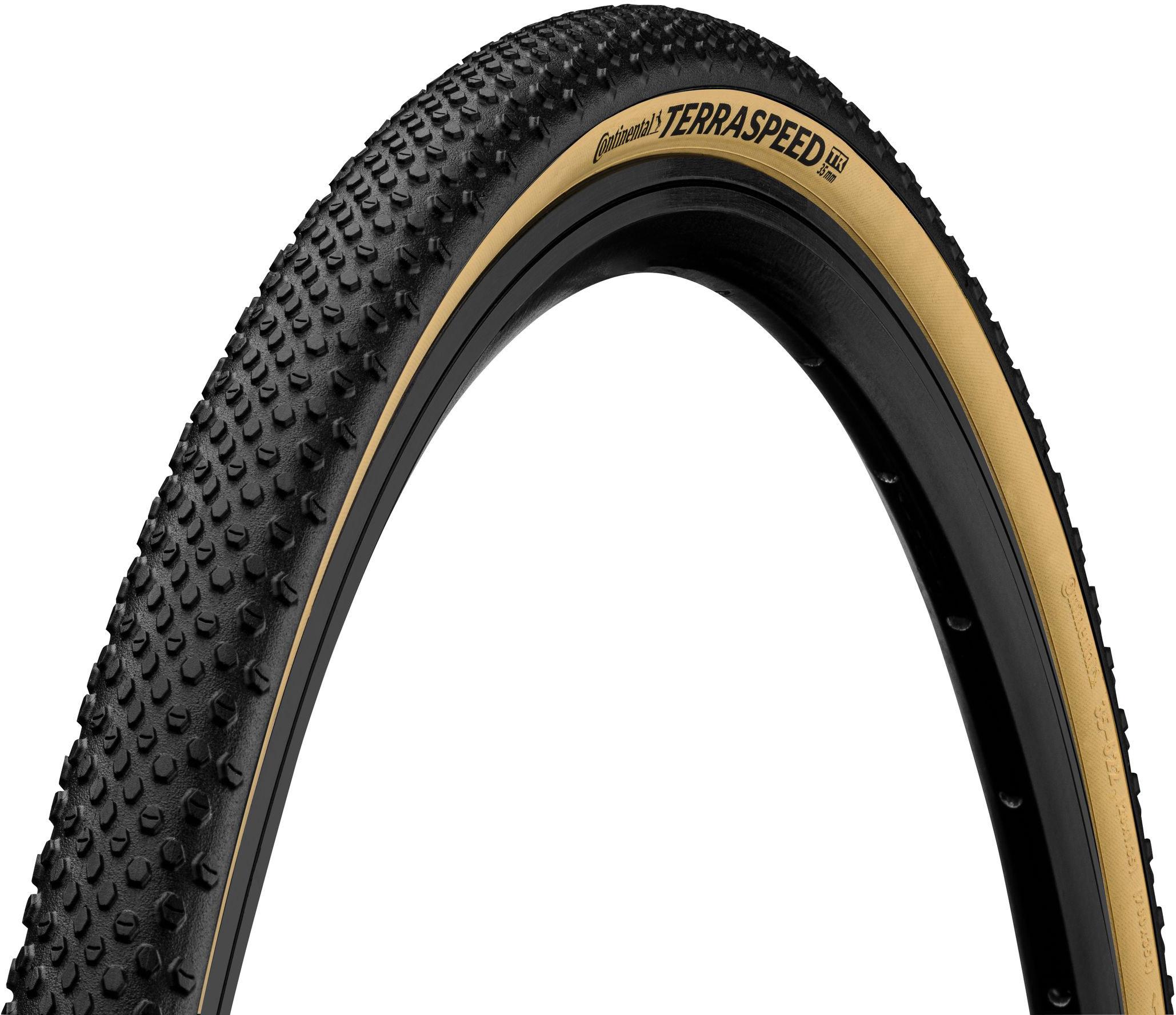 Continental Terra Speed Folding Tl Tyre - Black/cream Wall