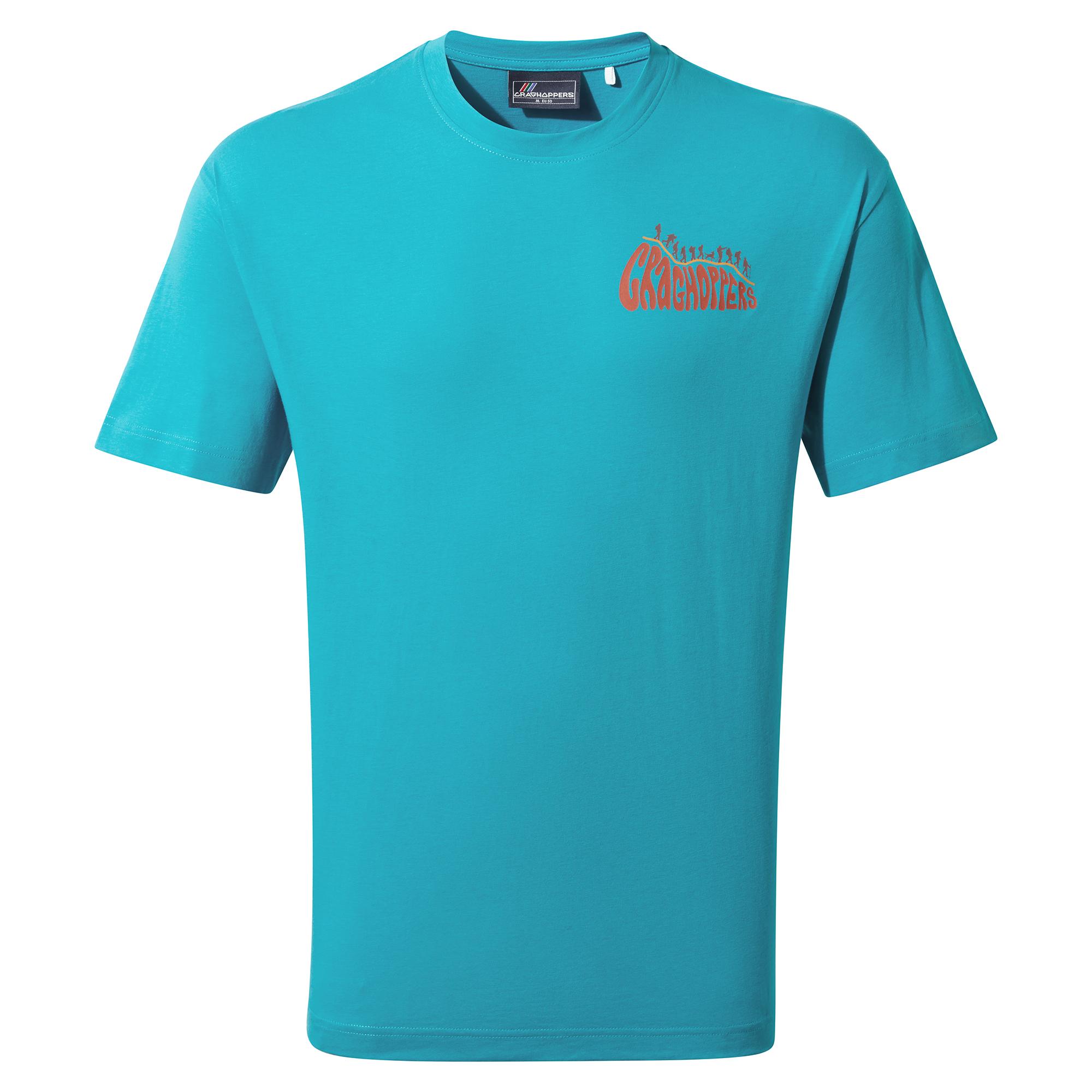 Craghoppers Crosby Short Sleeve T-shirt - Scuba Blue Bubble Fb