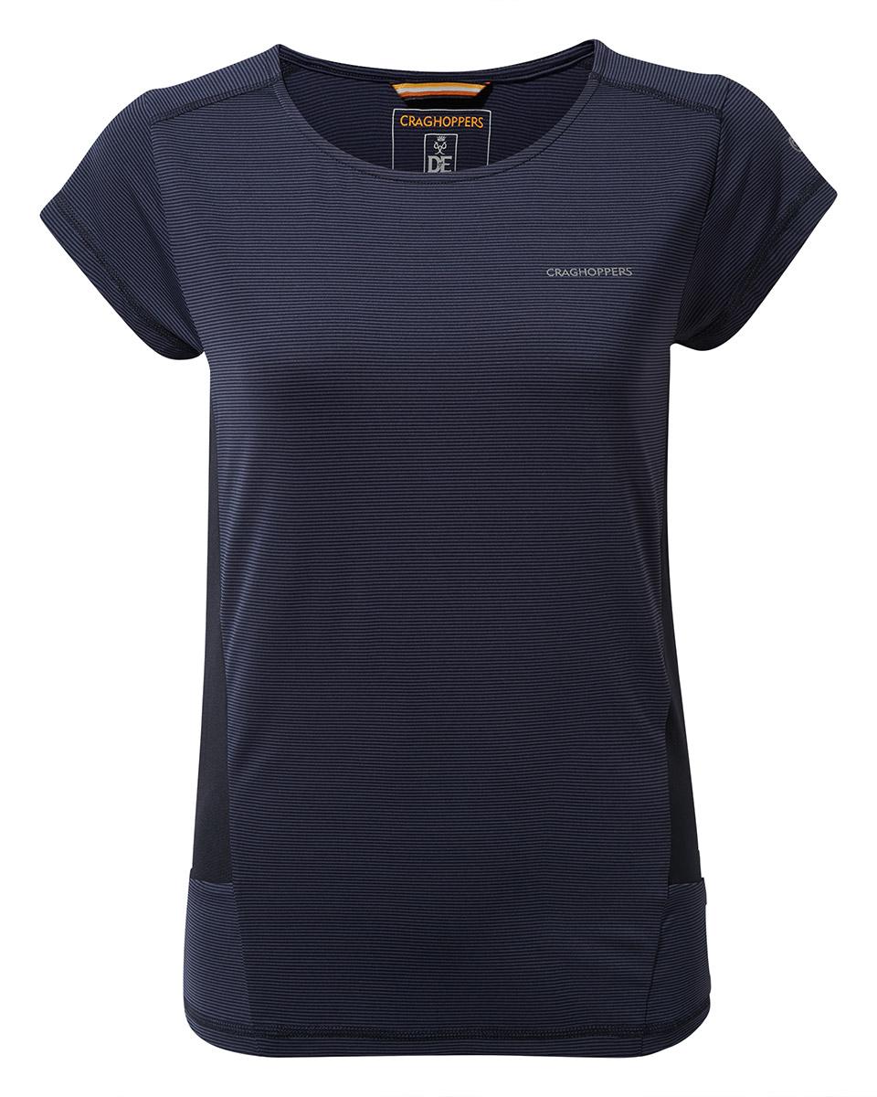 Craghoppers Womens Atmos Short Sleeve T-shirt - Blue Navy