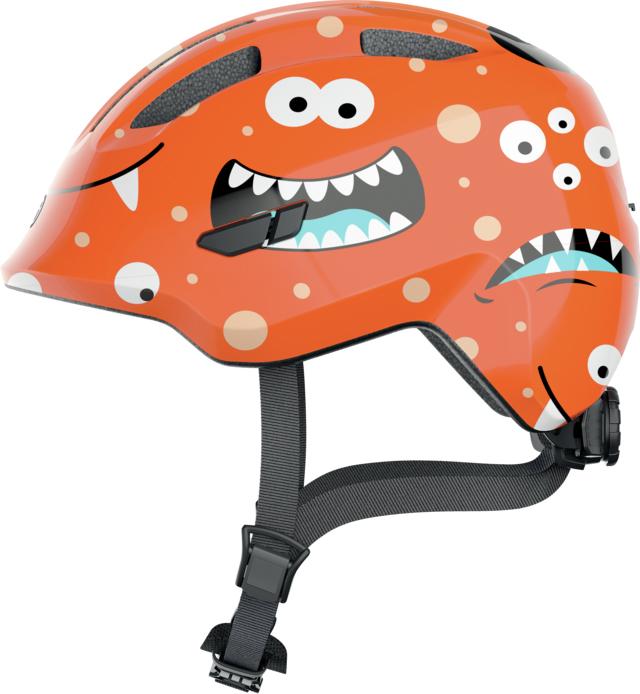 Abus Kids Smiley 3.0 Cycling Helmet - Orange Monster