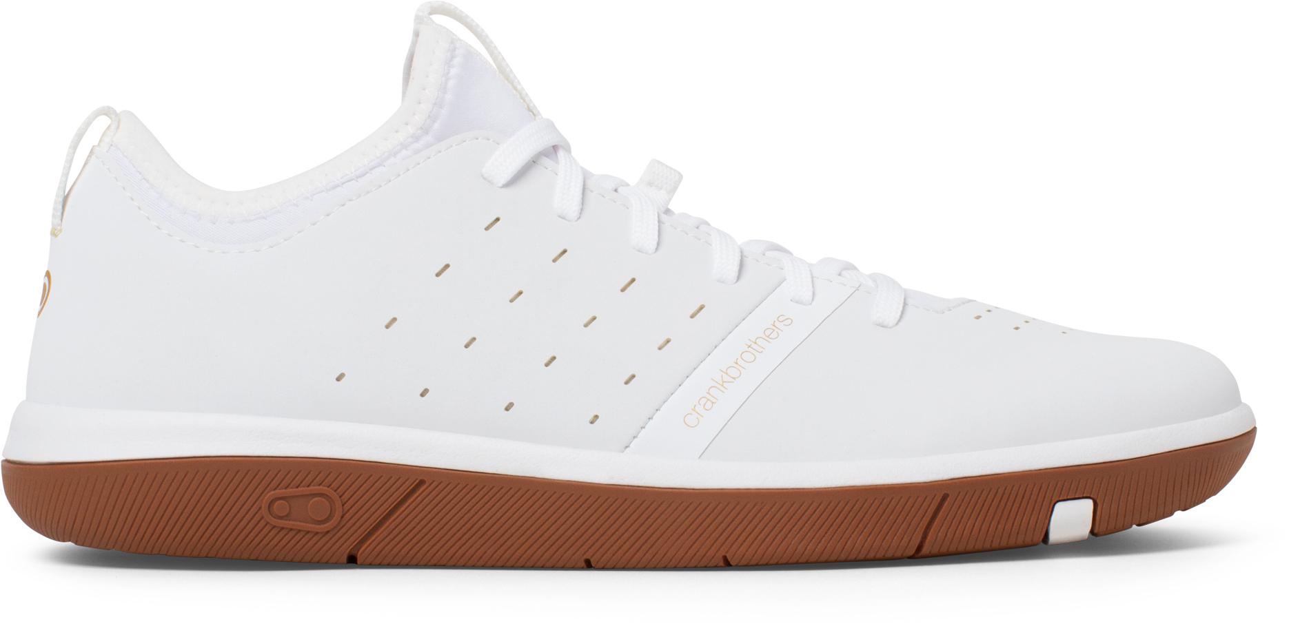 Crankbrothers Stamp Street Flat Pedal Mtb Cycling Shoes - White/gold/gum
