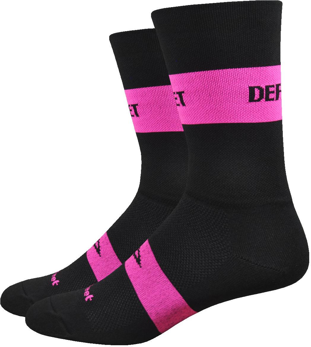 Defeet Aireator Team Classic Socks - Black/pink