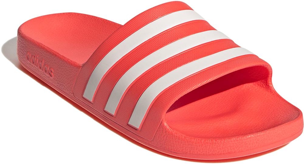 Adidas Adilette Aqua Slides - White/pink