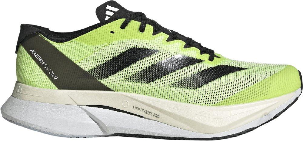 Adidas Adizero Boston 12 Running Shoes - Ftwr White/core Black/lucid Lemon