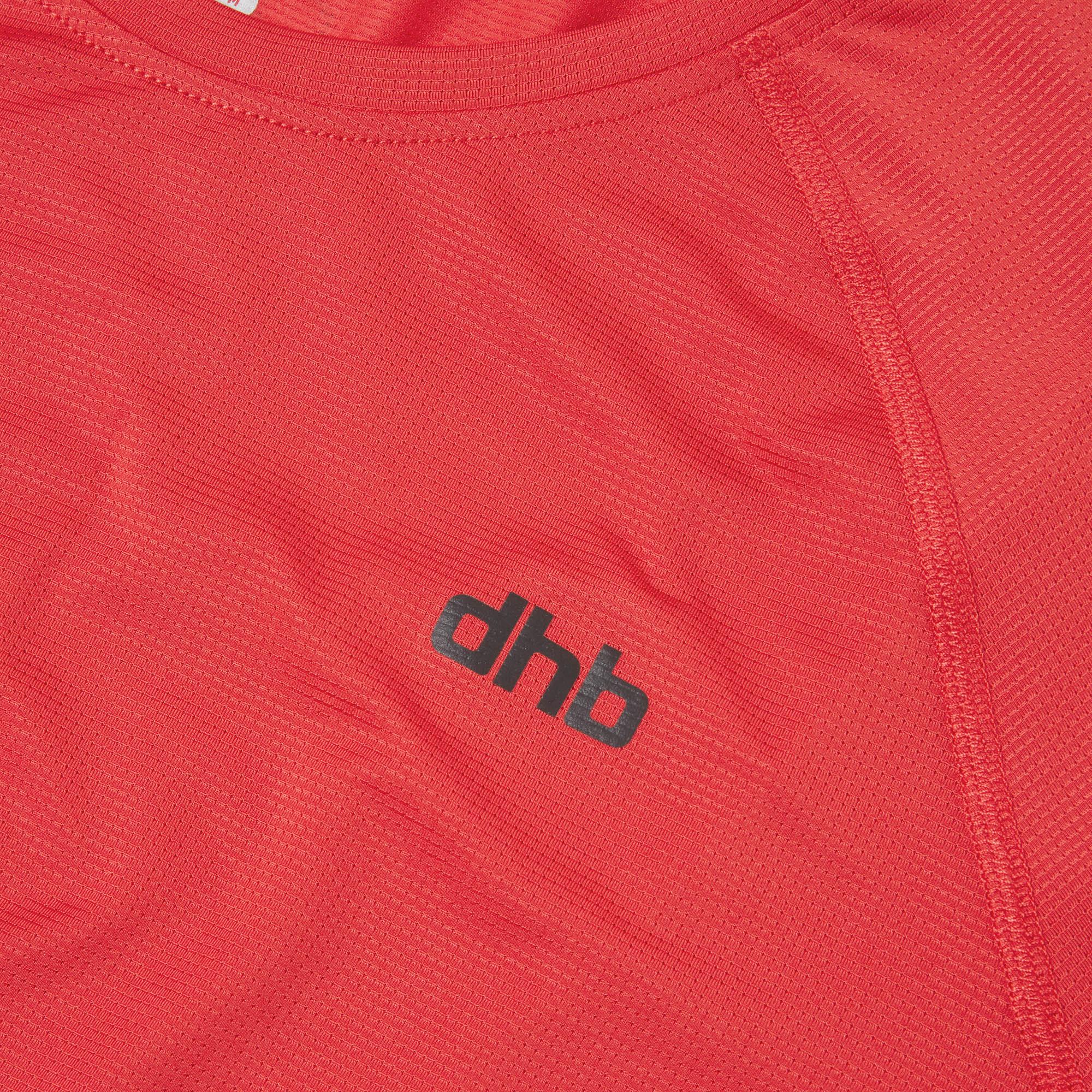 Dhb Aeron Mens Long Sleeve Run Top 2.0 - Haute Red