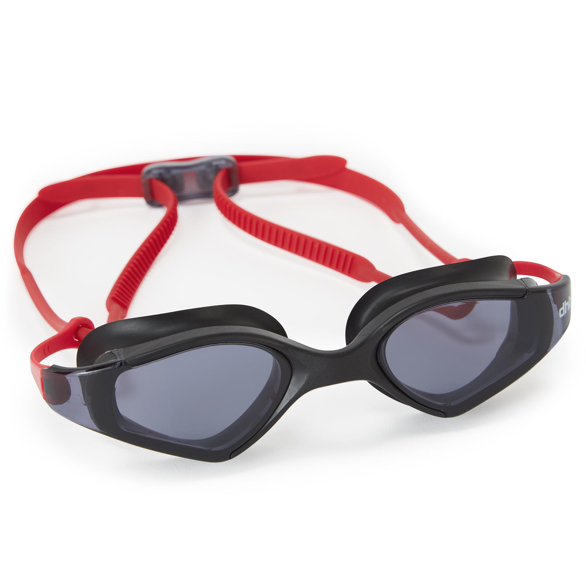 Dhb Aeron Open Water Goggles - Clear Lens - Black/red