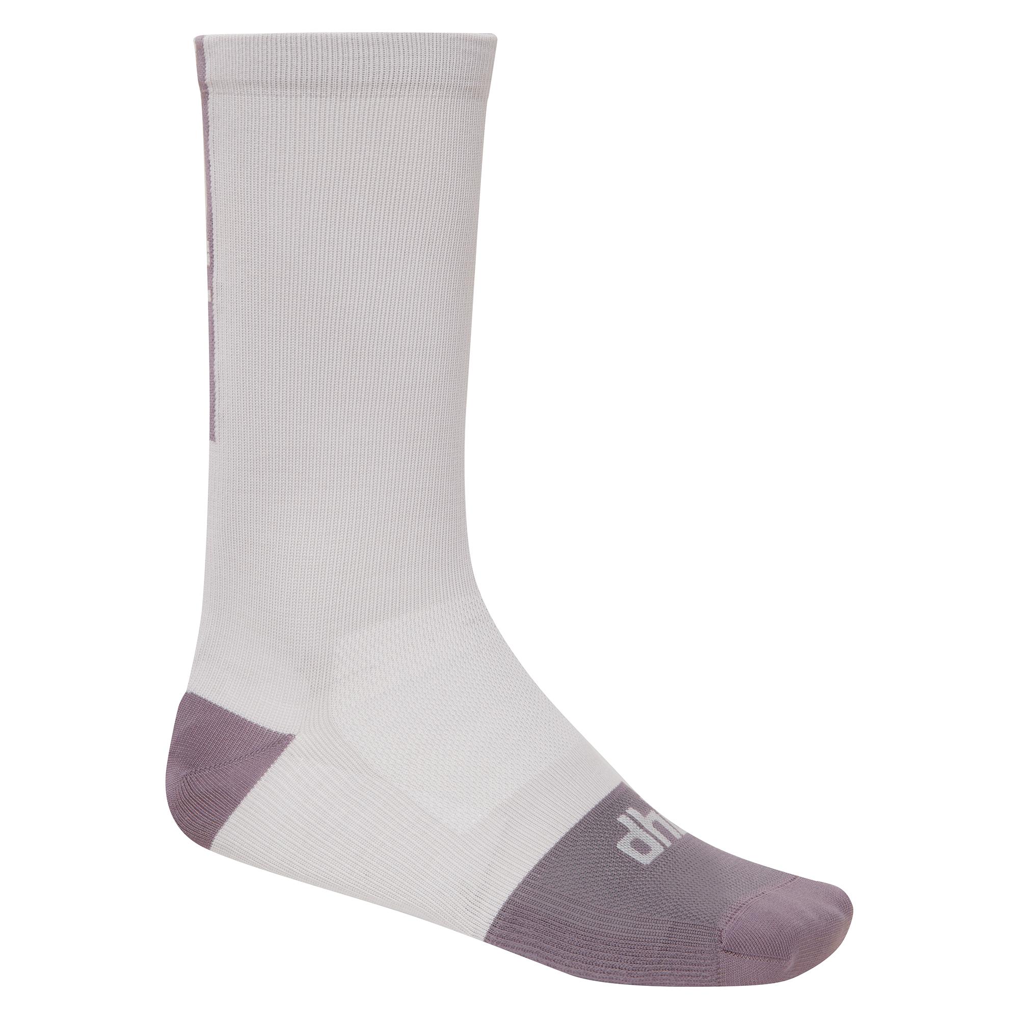 Dhb Aeron Tall Sock - Grey/aubergine