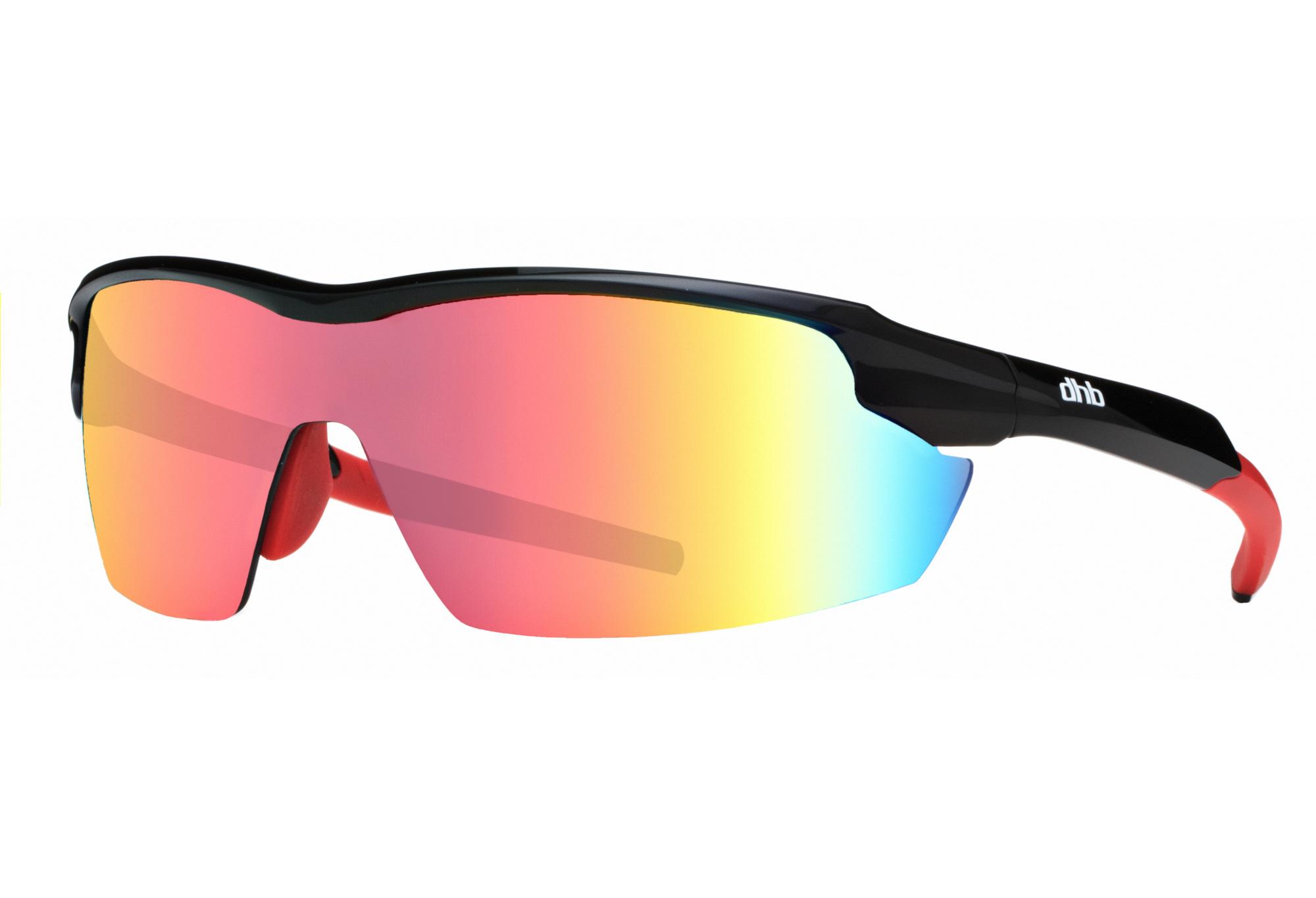 Dhb Aeron Triple Lens Sunglasses - Black/red