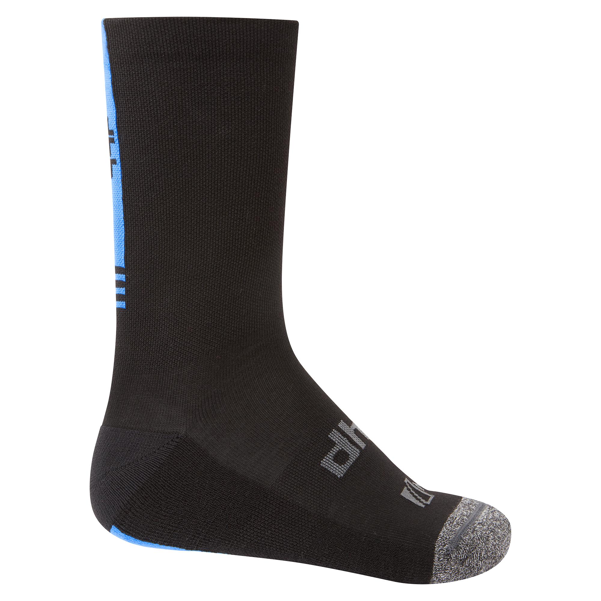 Dhb Aeron Winter Weight Merino Sock 2.0 - Black/blue