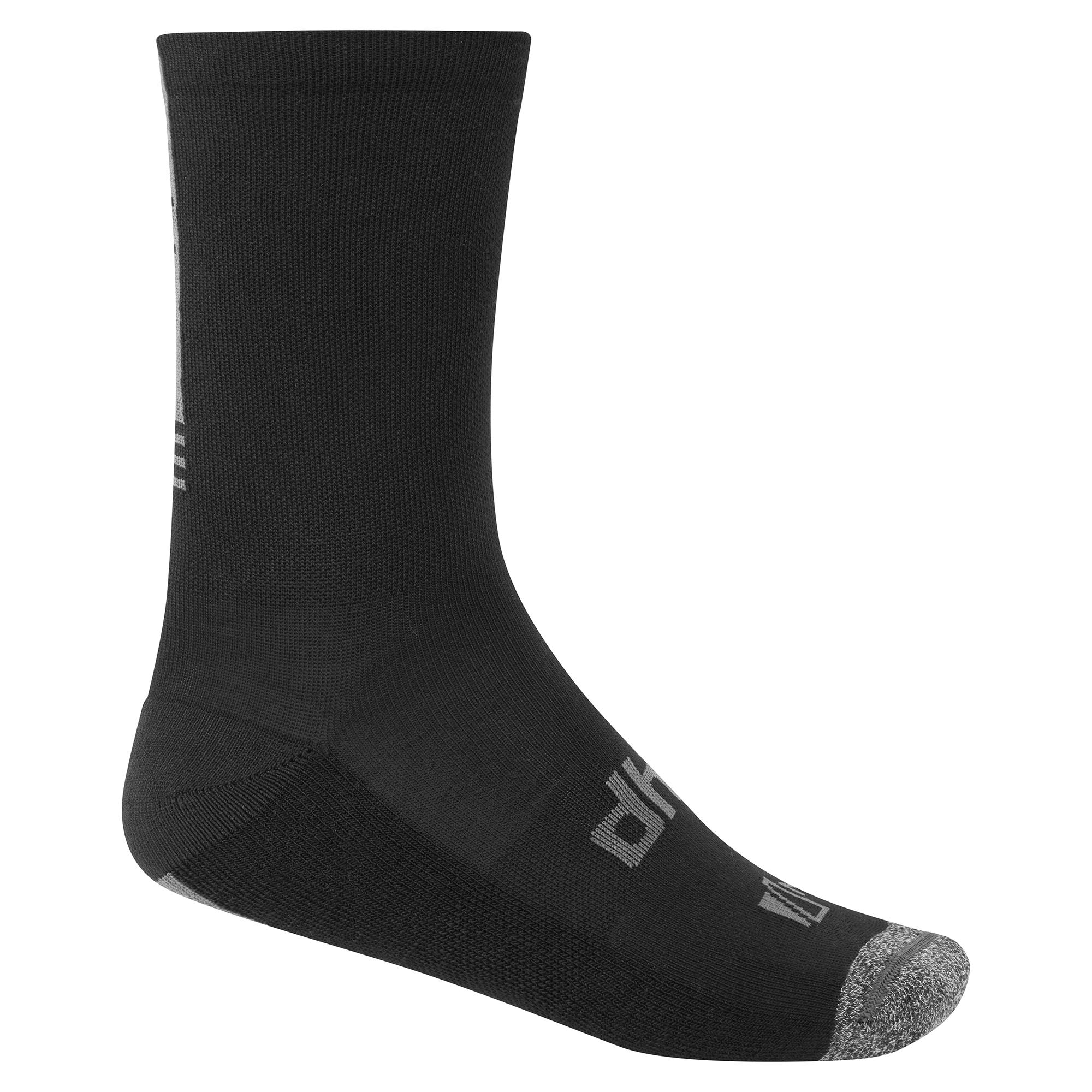 Dhb Aeron Winter Weight Merino Sock 2.0 - Black/grey