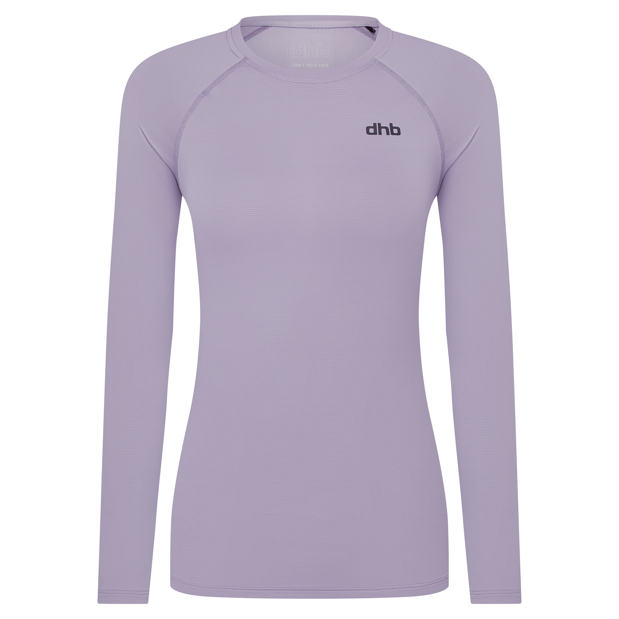 Dhb Aeron Womens Long Sleeve Run Top 2.0 - Lavender Gray