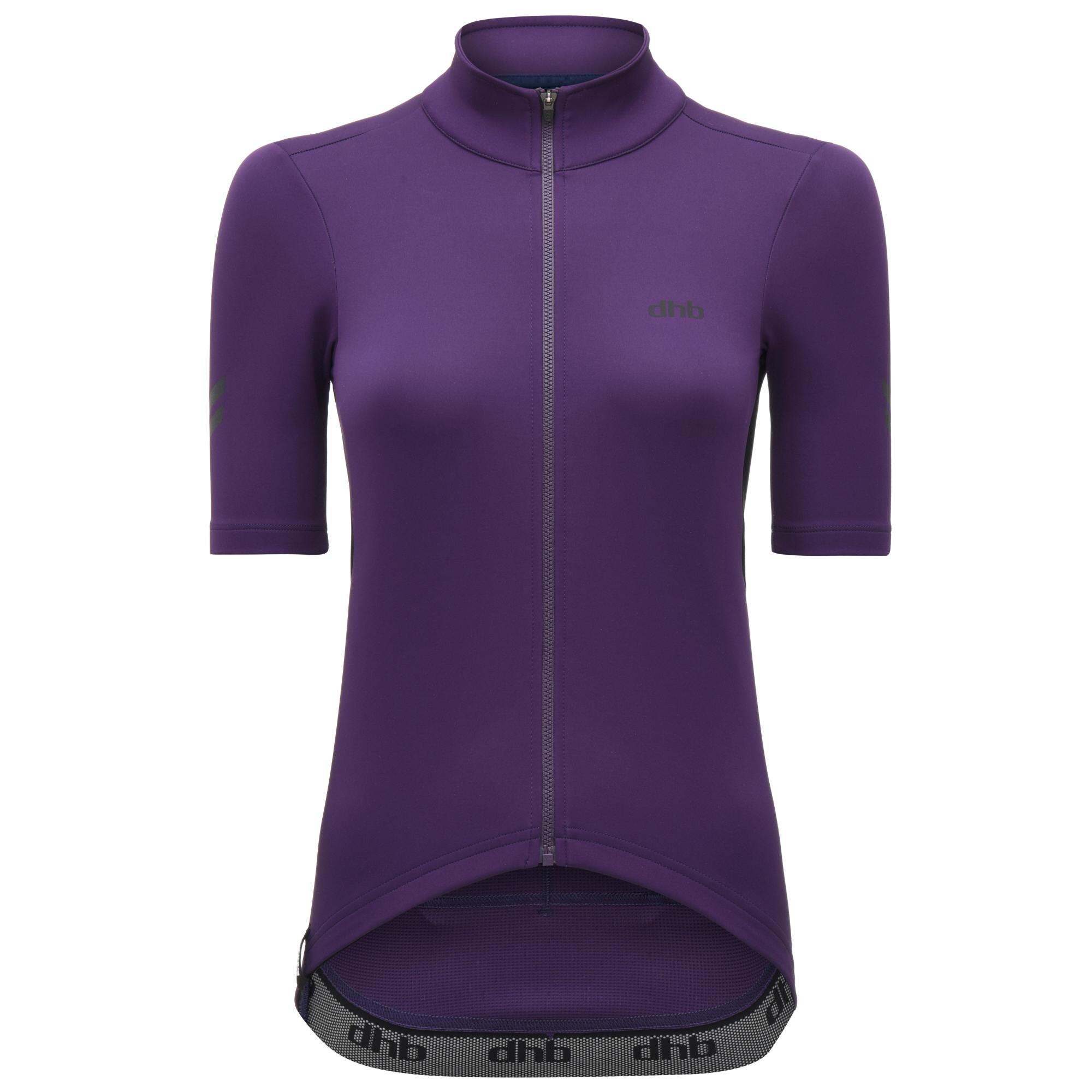 Dhb Aeron Womens Rain Defence Short Sleeve Jersey - Purple