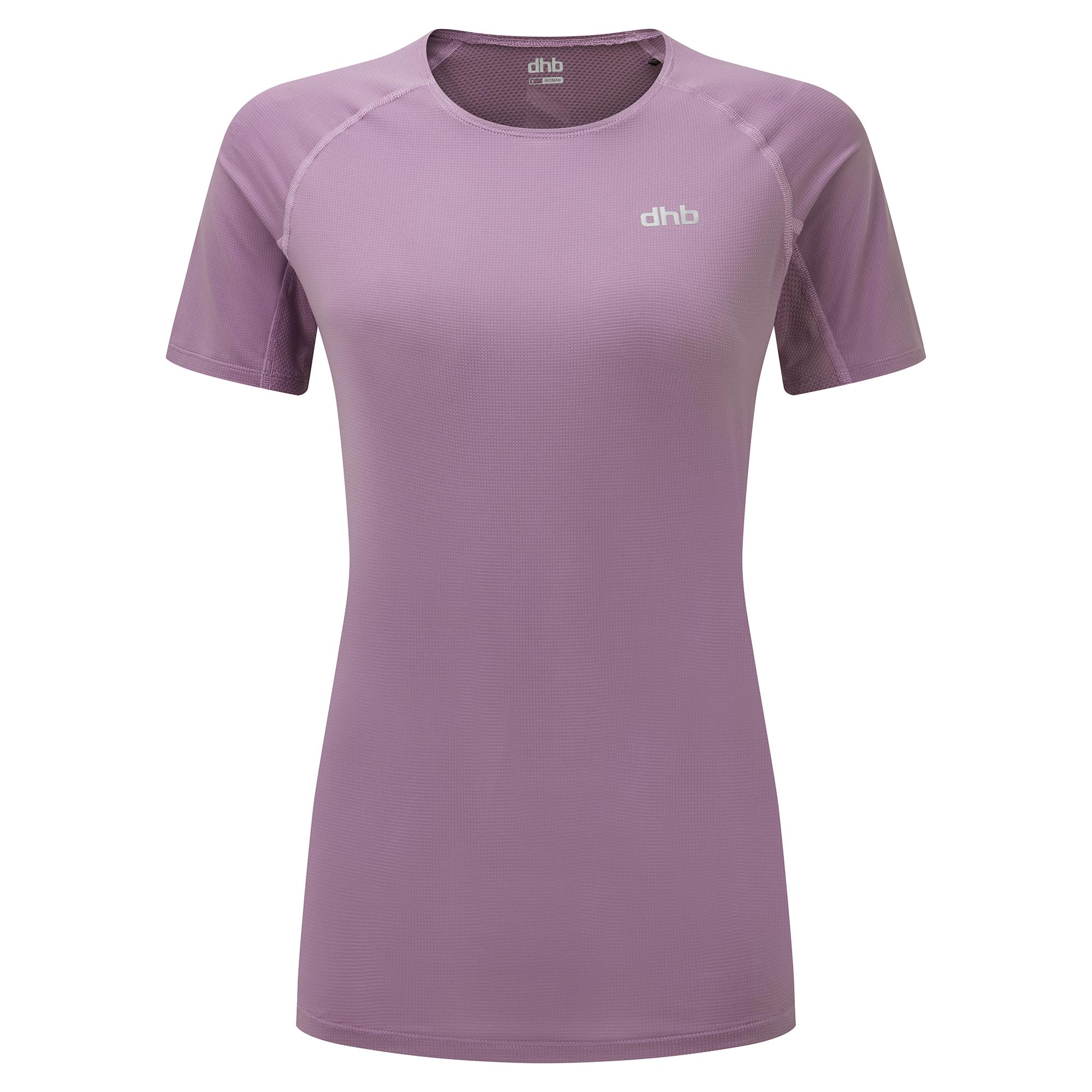 Dhb Aeron Womens Short Sleeve Run Top - Purple