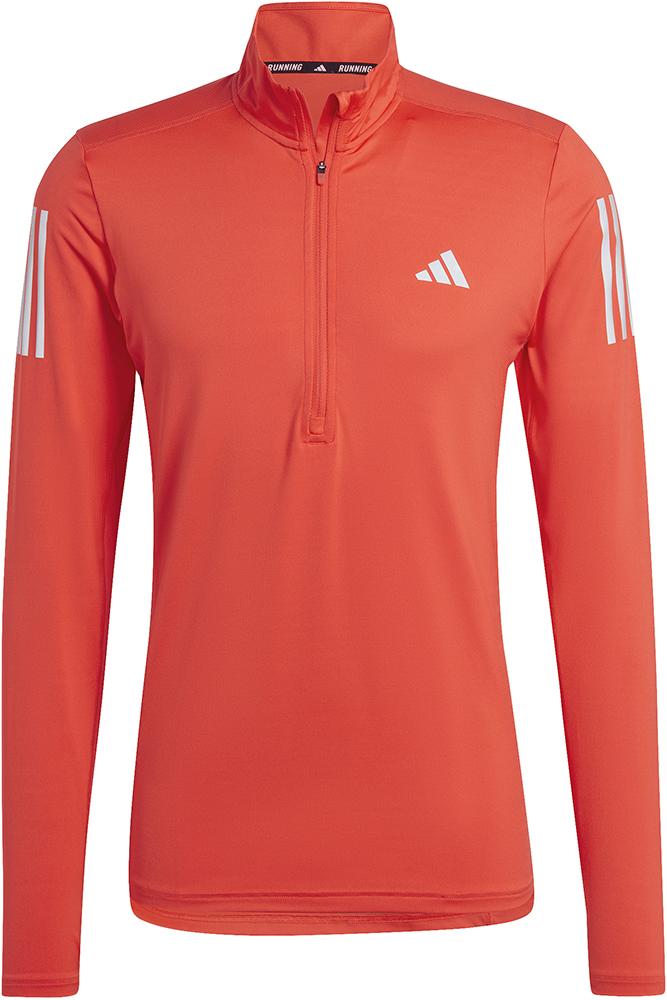 Adidas Own The Run 1/2 Zip Top - Bright Red