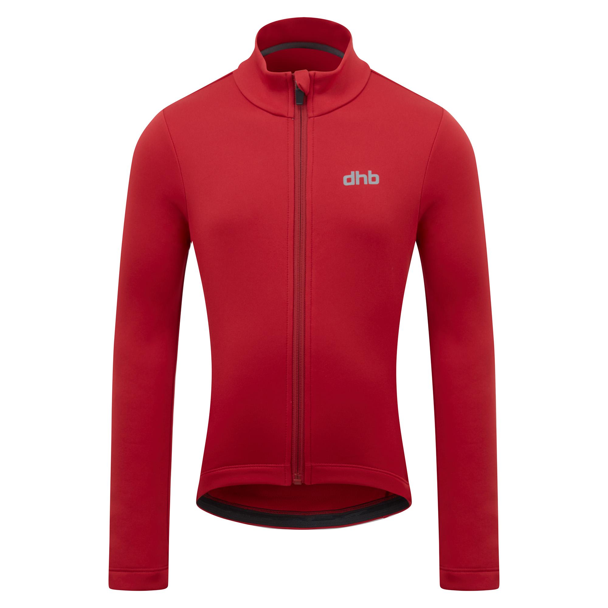 Dhb Kids Long Sleeve Thermal Jersey - Jester Red