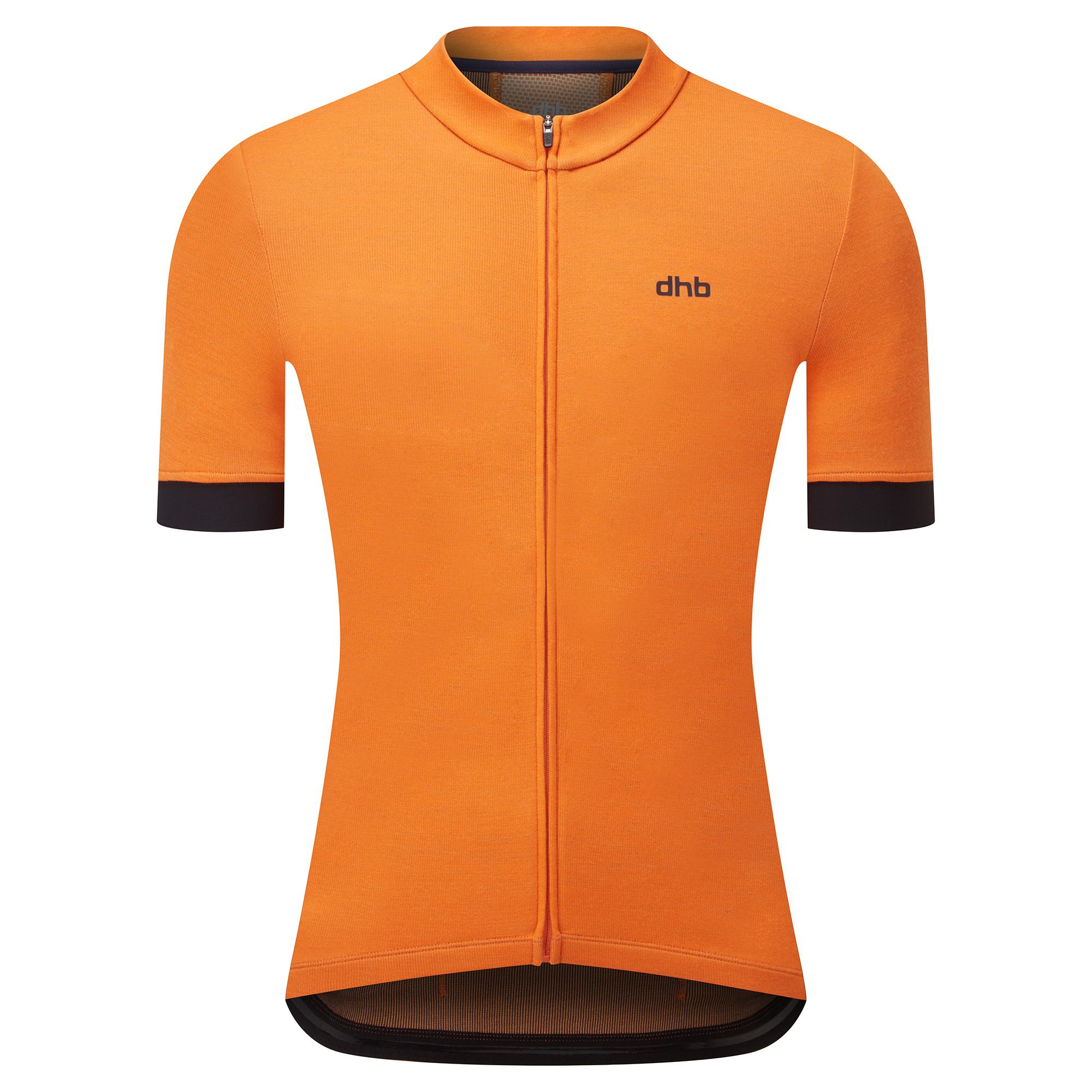 Dhb Merino Short Sleeve Jersey - Persimmon Orange