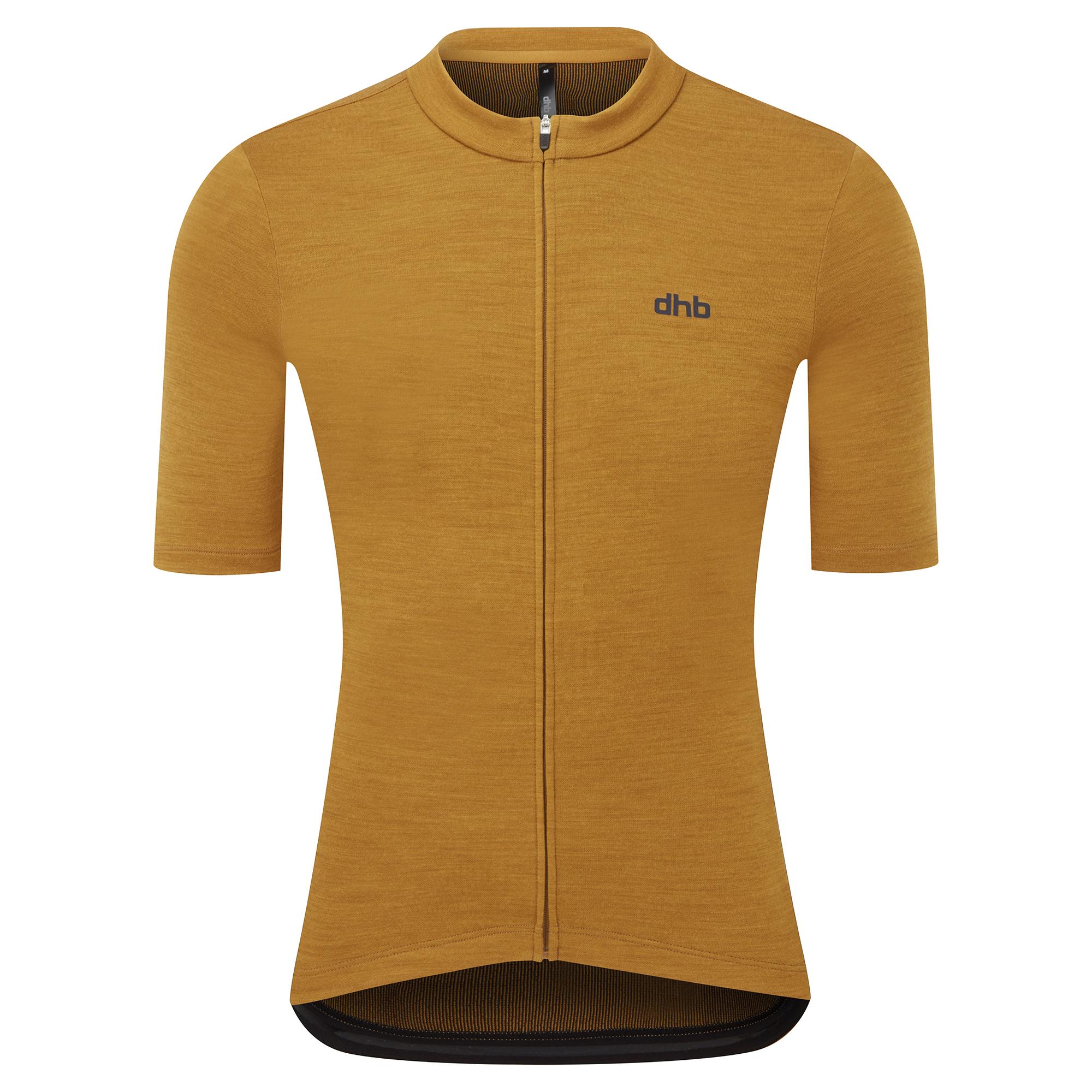 Dhb Merino Short Sleeve Jersey 2.0 - Golden Brown