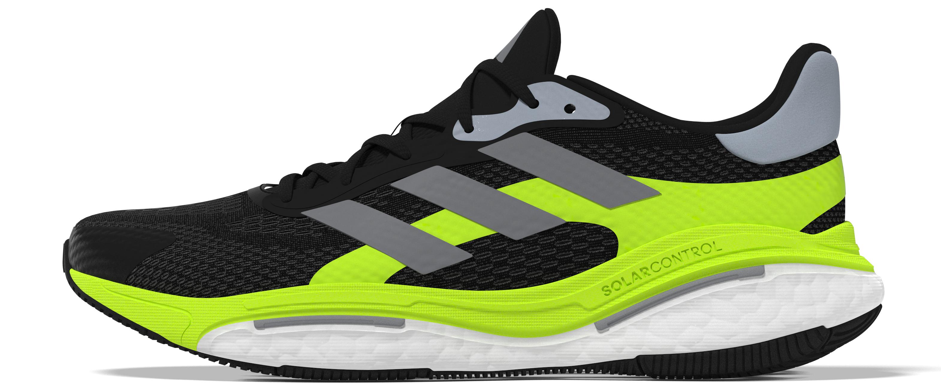 Adidas Solarcontrol 2 Running Shoes - Core Black/grey/lucid Lemon