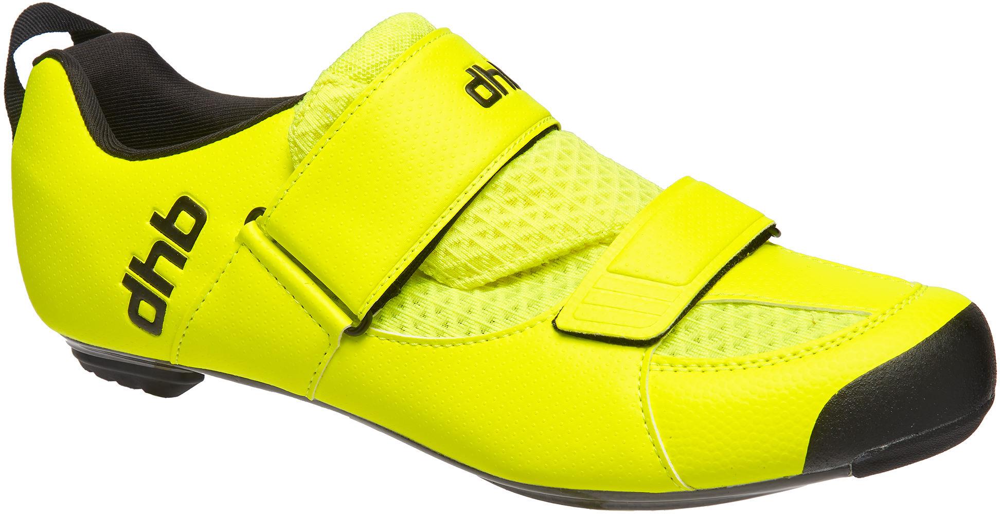 Dhb Trinity Carbon Tri Shoe - Fluro Yellow