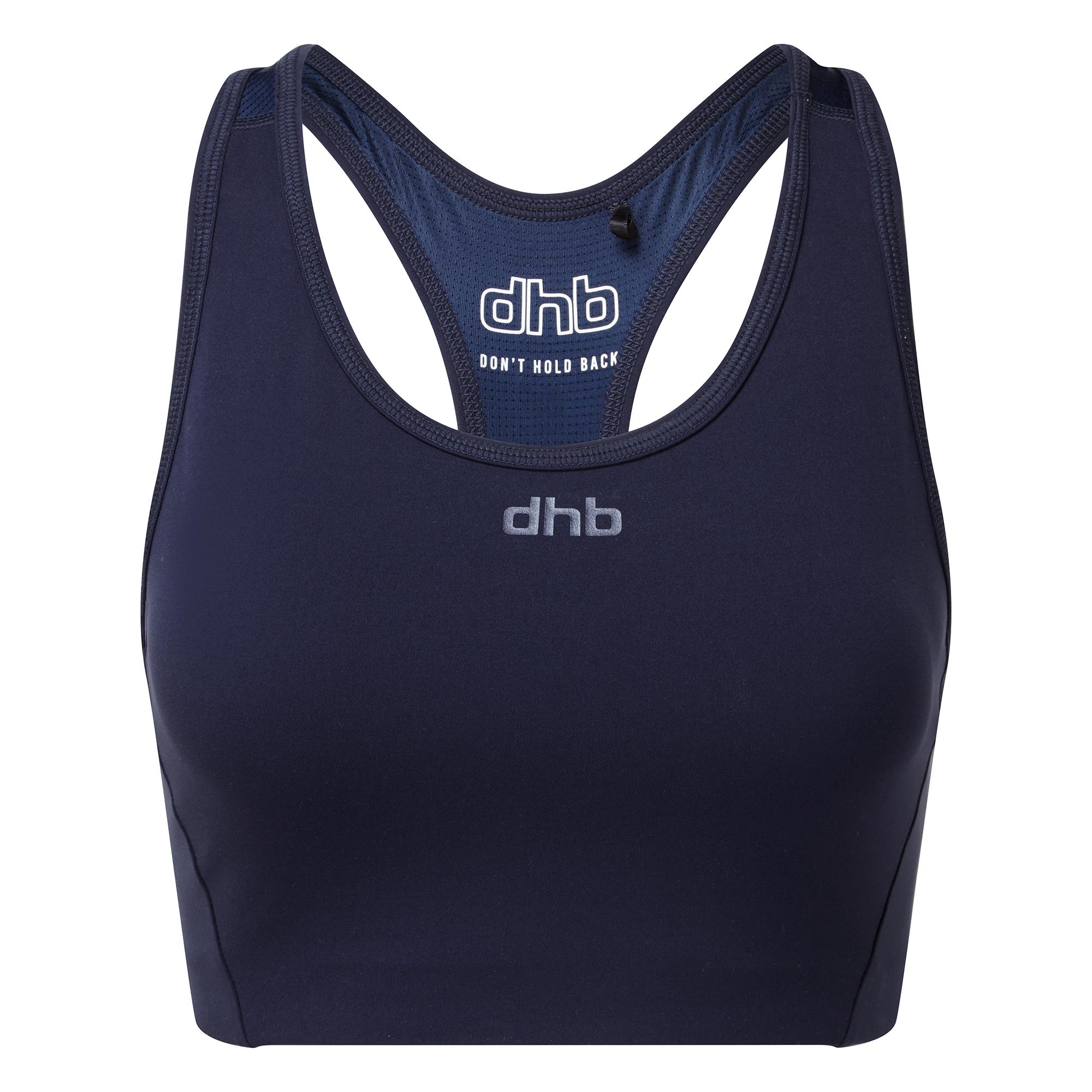 Dhb Womens Medium Support Sports Bra - Navy Blazer