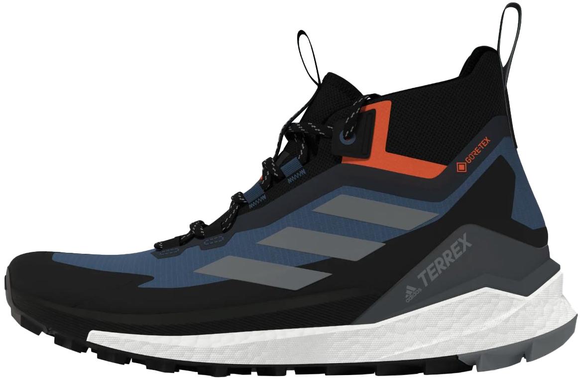 Adidas Terrex Free Hiker 2.0 Gore-tex Hiking Shoes - Wonder Steel/grey Three/impact Orange
