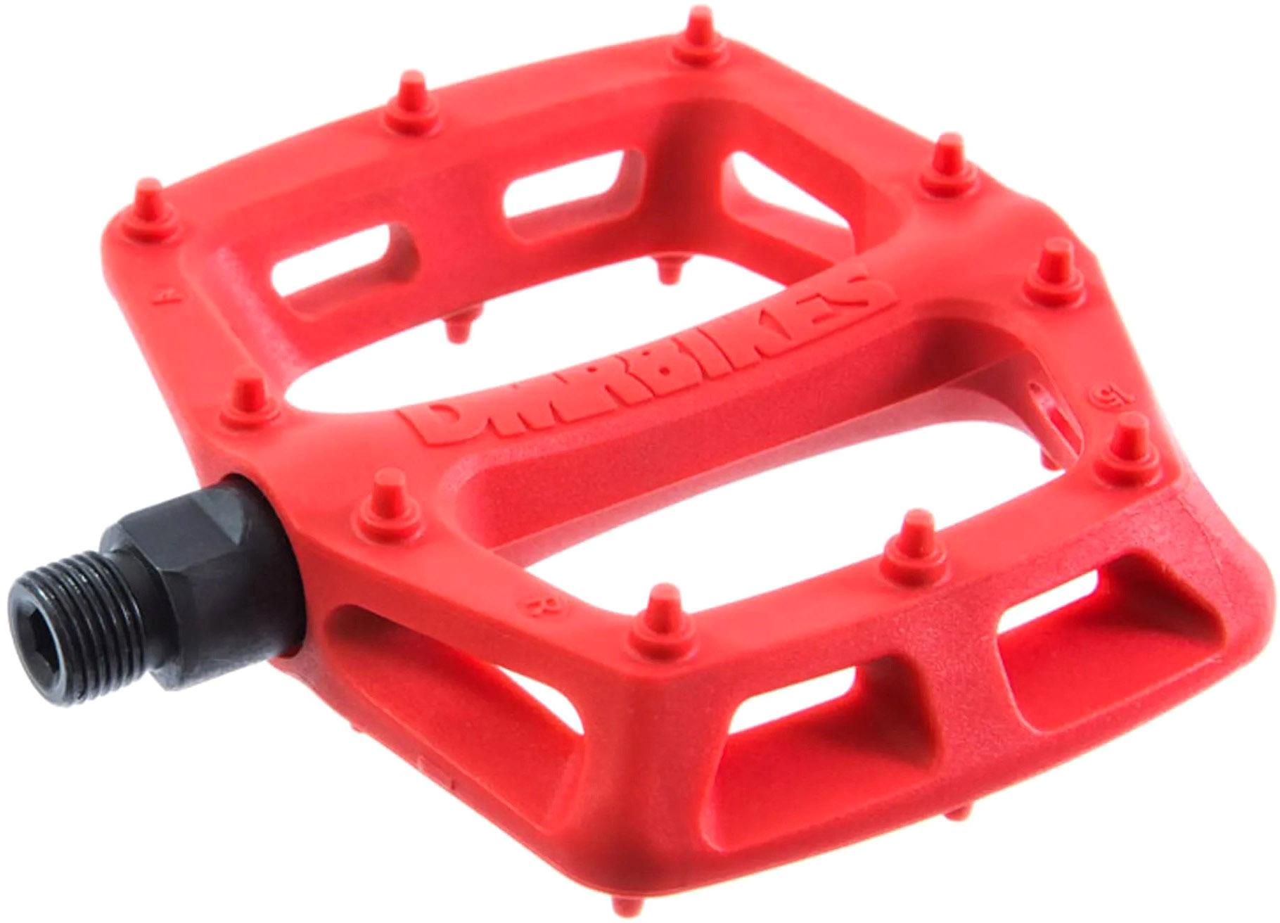 Dmr V6 Plastic Flat Pedals - Red