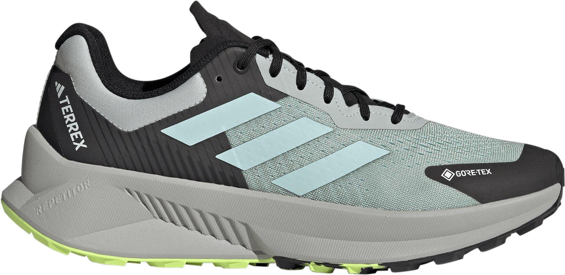 Adidas Terrex Soulstride Flow Gore-tex Trail Running Shoes - Wonder Silver/semi Flash Aqua/lucid Lemon