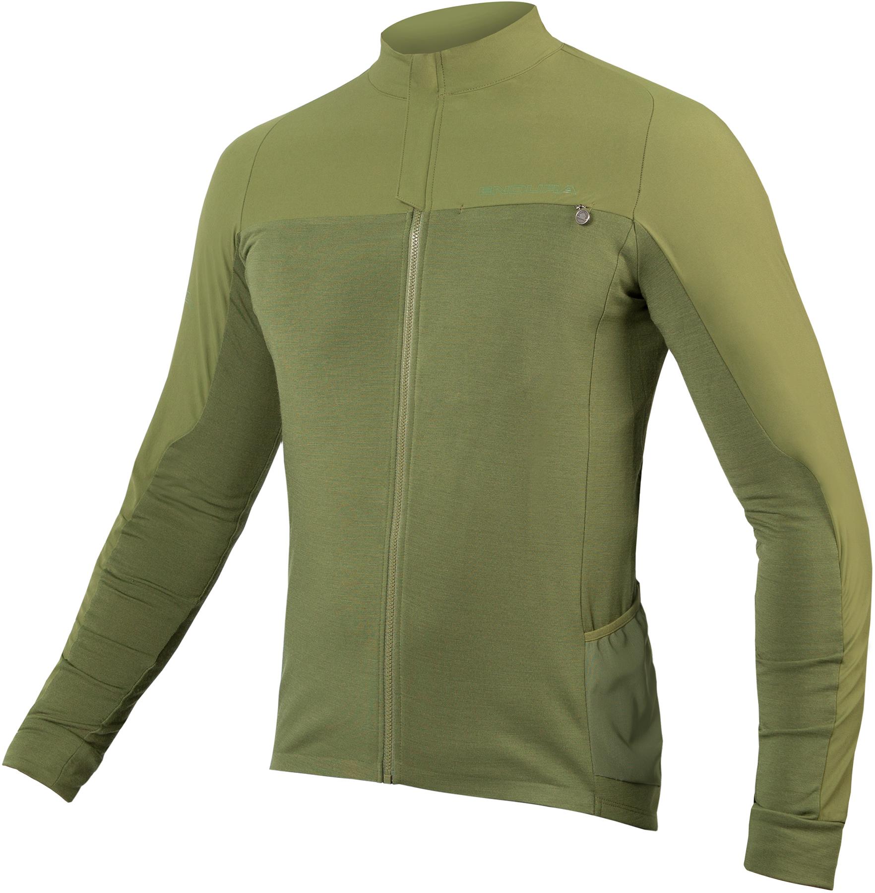 Endura Gv500 Long Sleeve Jersey - Olive Green