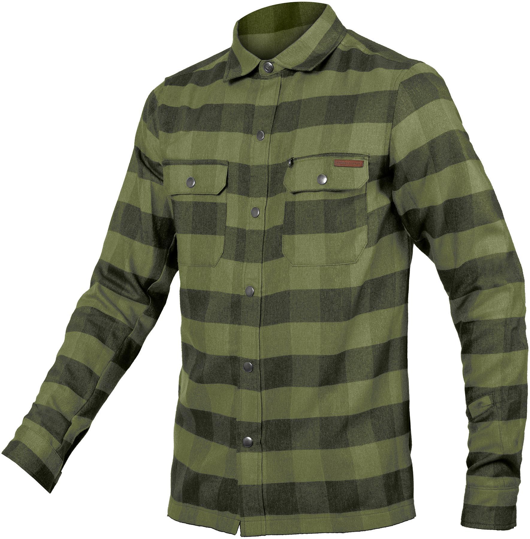 Endura Hummvee Flannel Shirt - Bottle Green