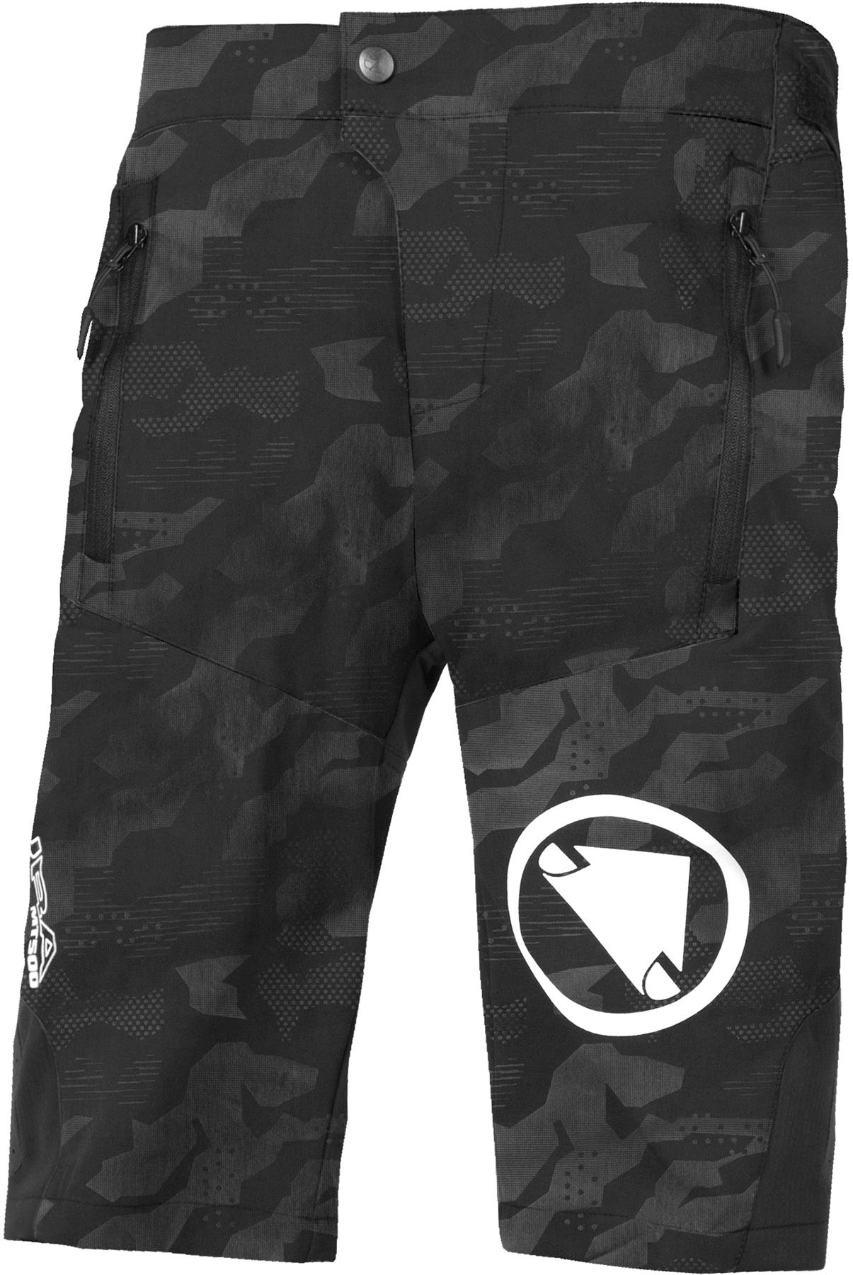 Endura Kids Mt500jr Burner Shorts With Liner - Black Camo