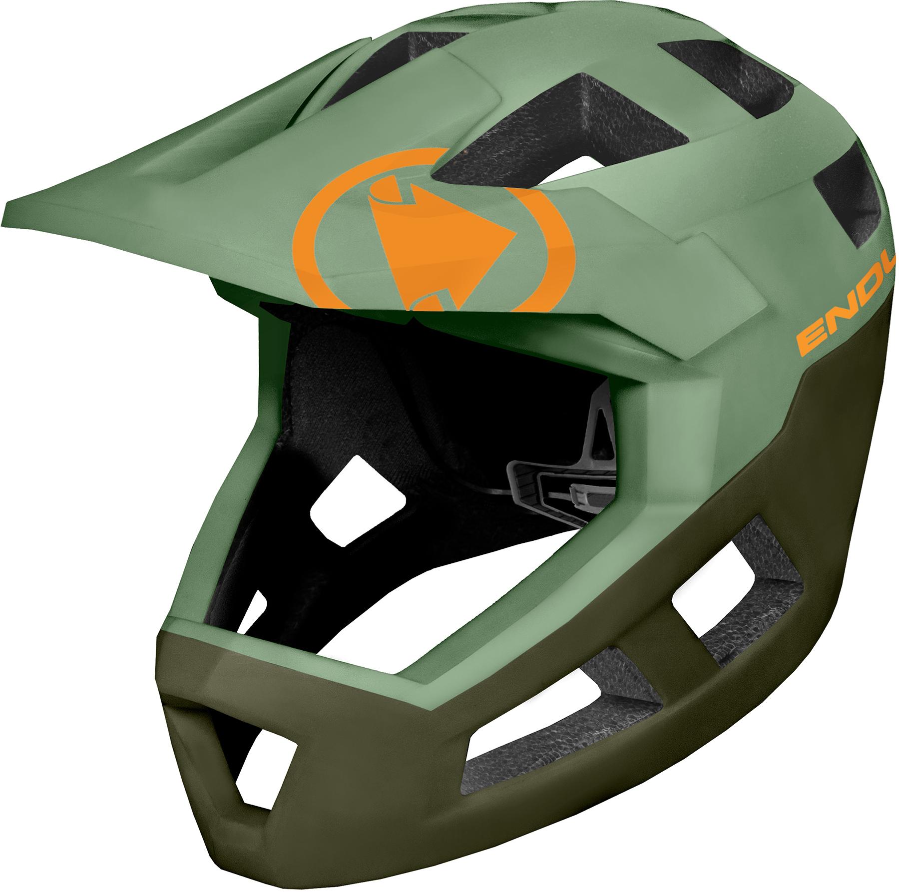 Endura Singletrack Full Face Helmet - Olive Green