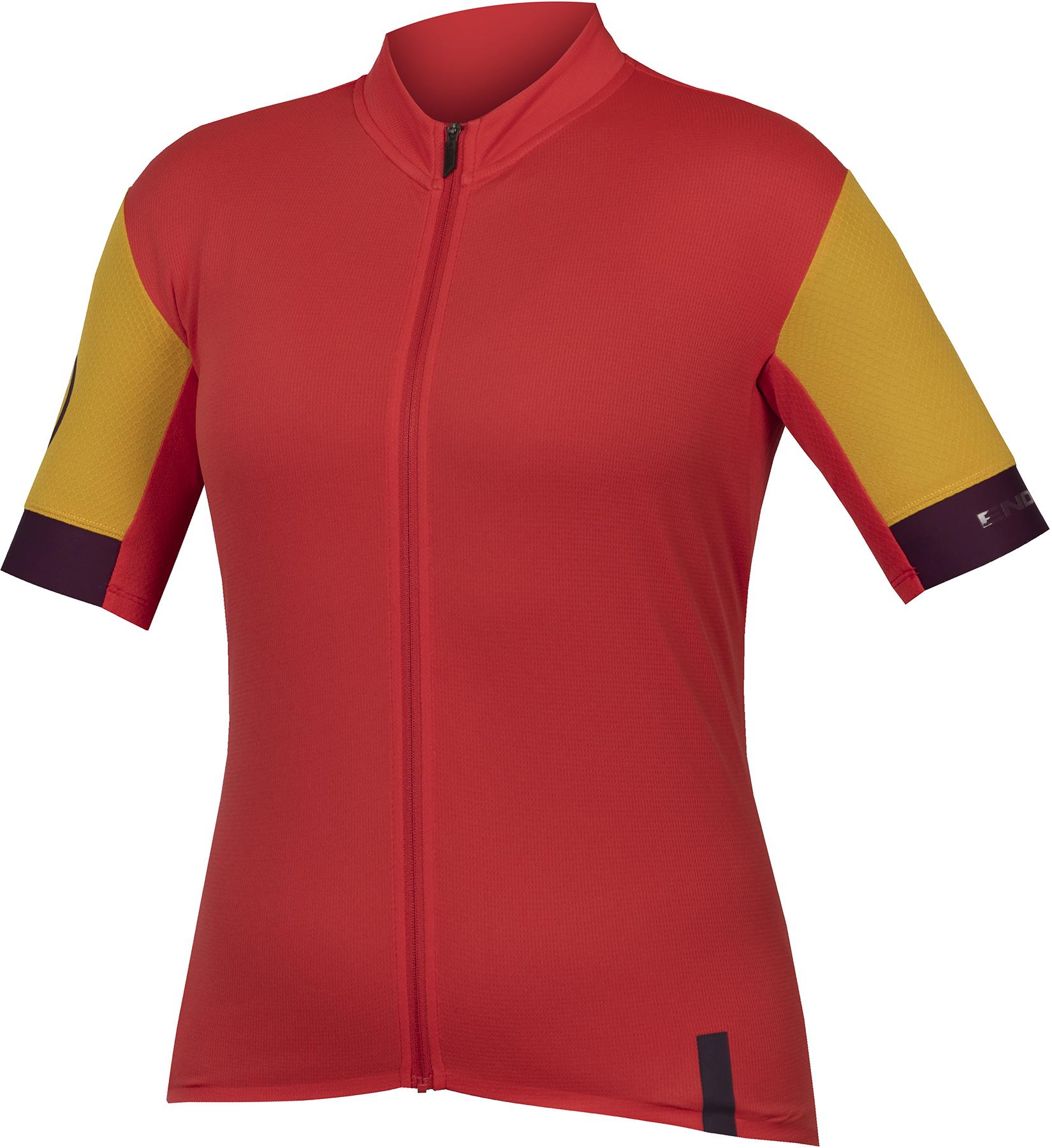 Endura Womens Fs260 Short Sleeve Cycling Jersey - Pomegranate