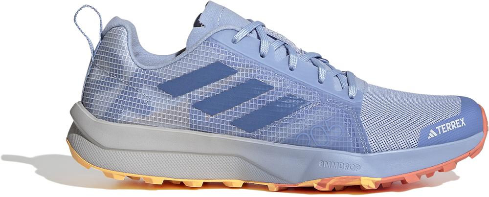 Adidas Terrex Womens Speed Flow Trail Running Shoes - Blue Dawn/blue Fusion Met./coral Fusion
