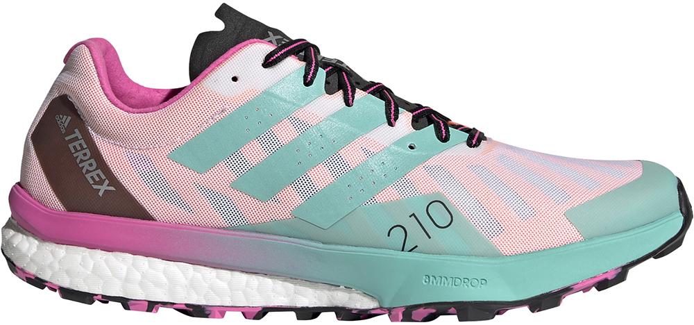 Adidas Terrex Womens Speed Ultra Shoe - Ftwr White/acid Mint/screaming Pink