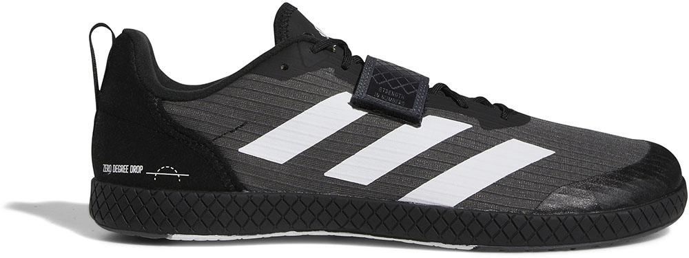 Adidas Total Weighlifting Shoes Black/white Uk 11.5 - Black/white/grey