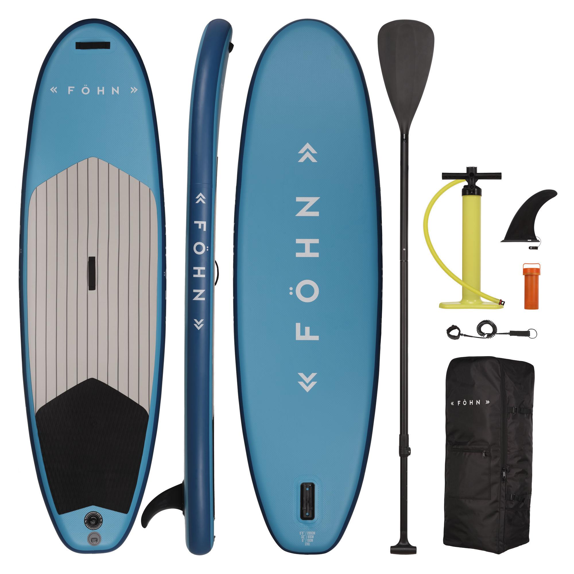Fhn Explore 102 Stand Up Paddle Board Package - Blue