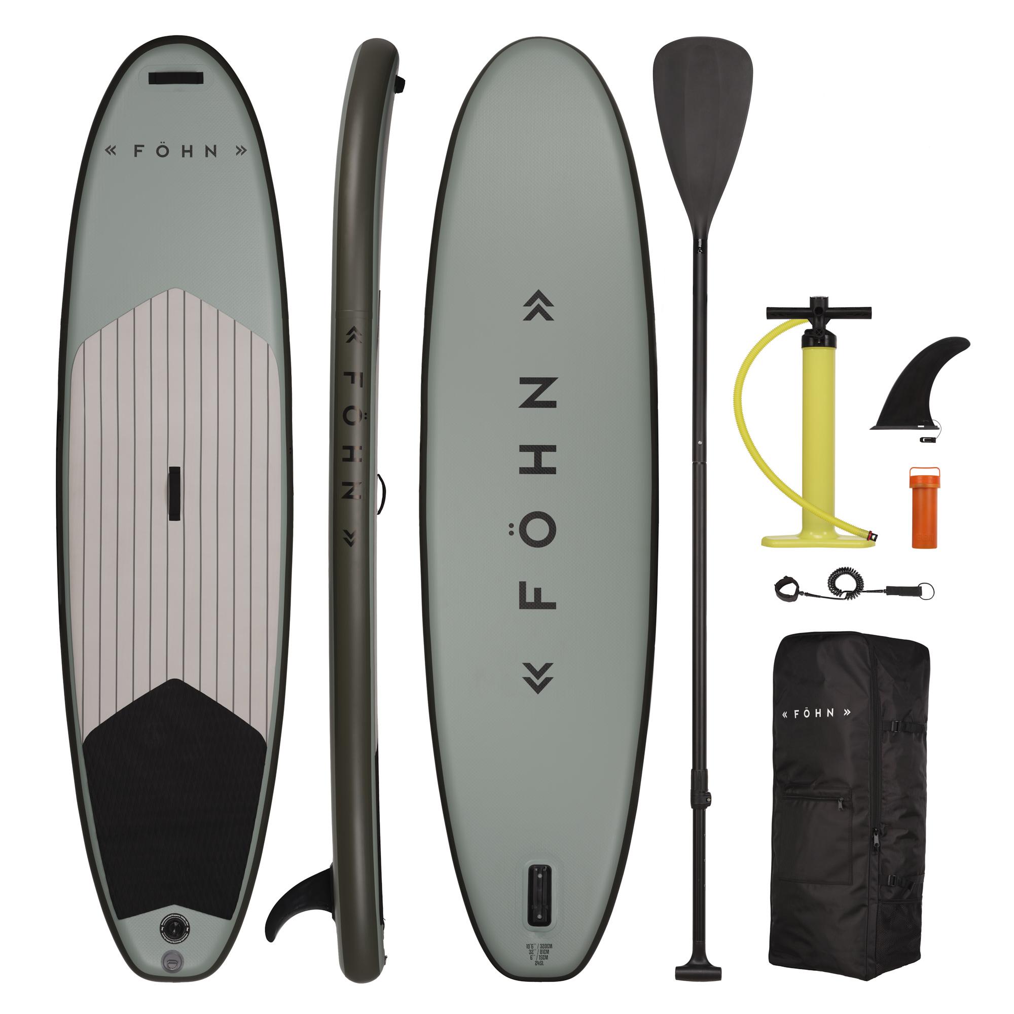 Fhn Explore 106 Stand Up Paddle Board Package - Khaki