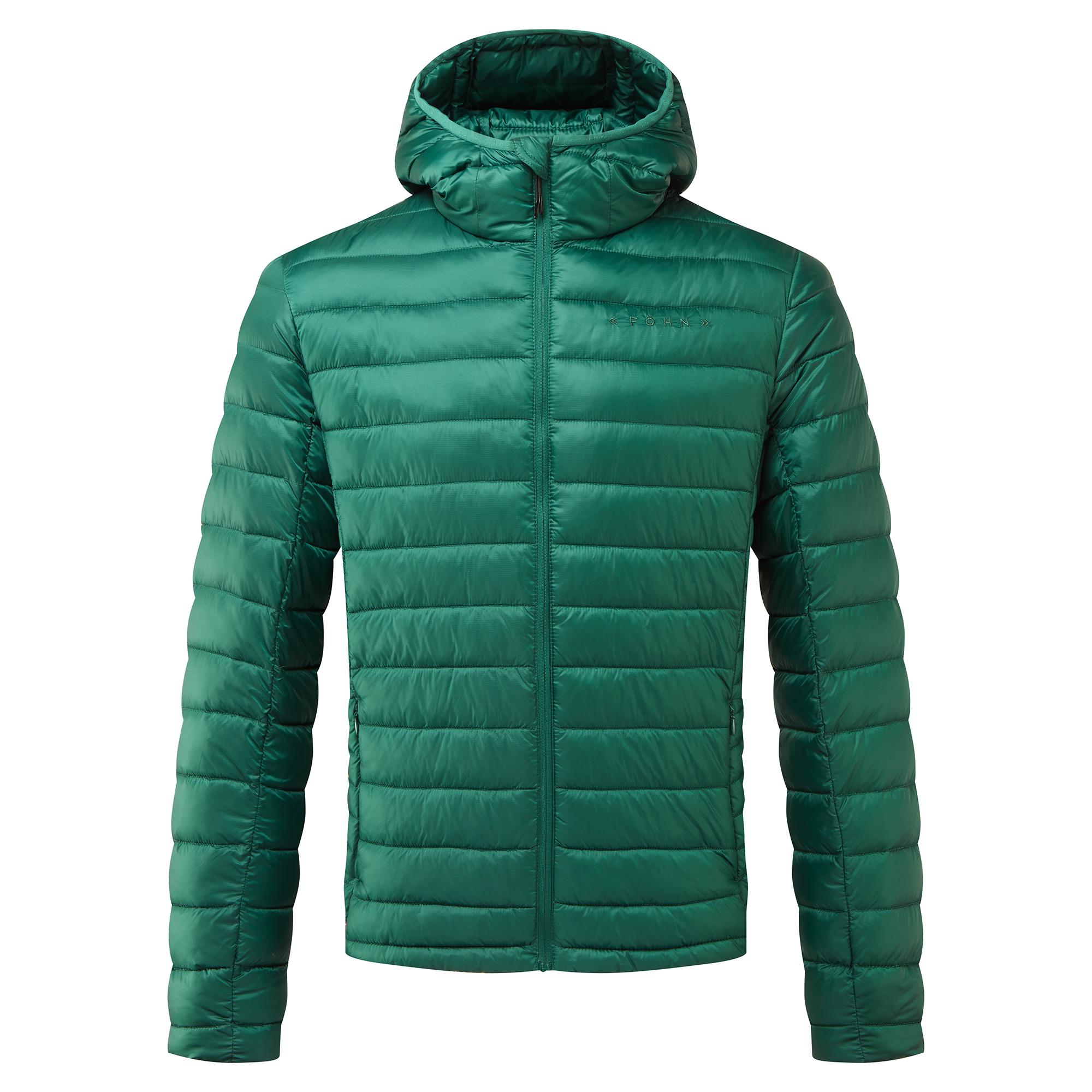 Fhn Mens Micro Synthetic Down Hooded Jacket - Forest Biome