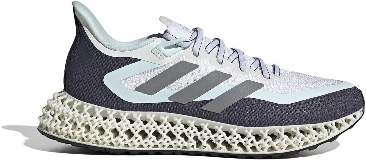 Adidas Womens 4dfwd 2 Running Shoes - Ftwr White/silver Met/almost Blue