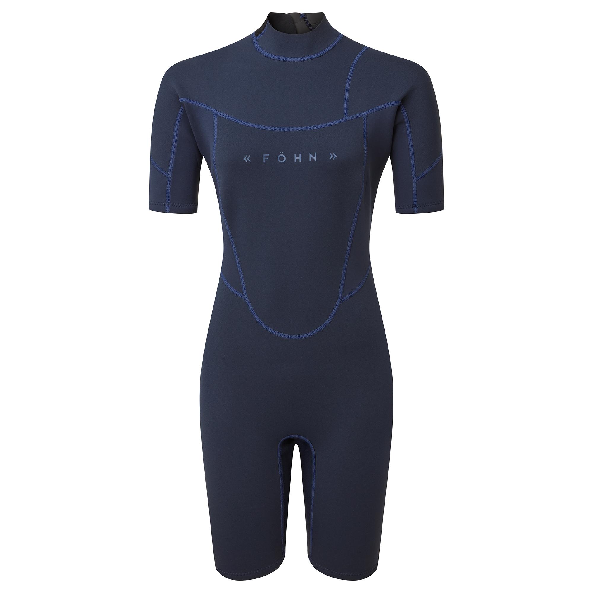 Fhn Womens 2mm Shorty Wetsuit - Navy