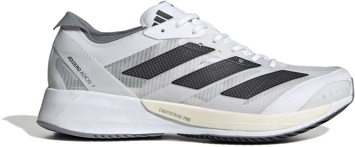 Adidas Womens Adizero Adios 7 Running Shoes - Ftwr White/core Black/grey Three